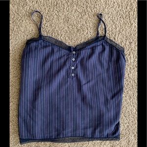 Express Blue Lacy Cami